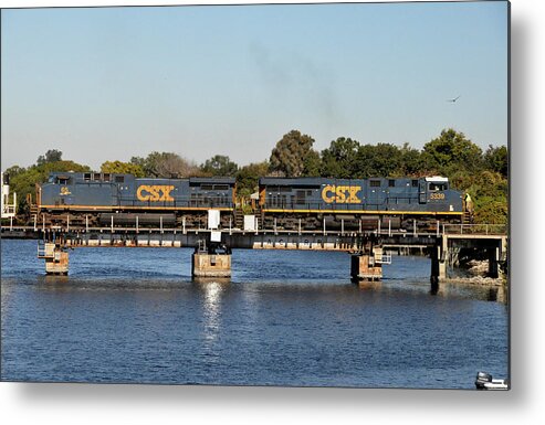 Csx Bridges Metal Print featuring the photograph CSX on Mills Bayou by John Black
