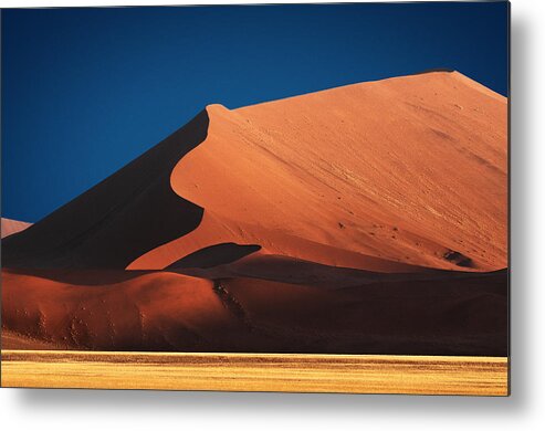 Sand Metal Print featuring the photograph Curves In Color by Mathilde Guillemot