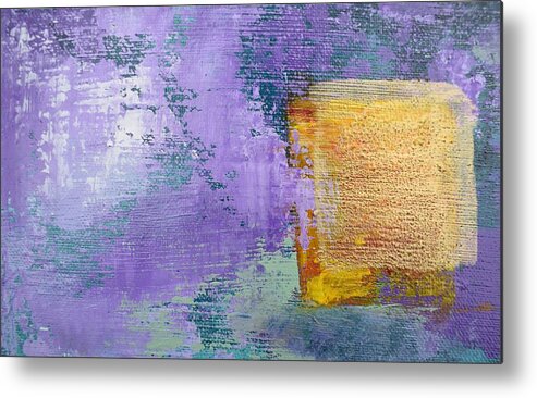 Lyrical Abstract Metal Print featuring the painting Daily Abstraction 217121001B by Eduard Meinema