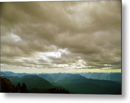  Metal Print featuring the photograph Dark Mountains Too by Brian O'Kelly