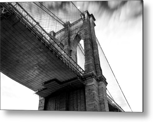 Brooklyn Bridge Metal Print featuring the photograph Dark Side Calling by Az Jackson