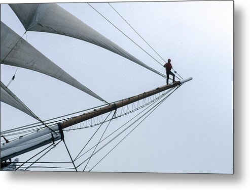 Tall Ships Metal Print featuring the photograph Days gone by by David Shuler