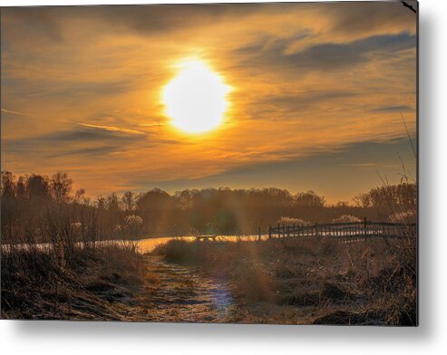 Sky Metal Print featuring the photograph December 29, 2016 sky #f5 by Leif Sohlman