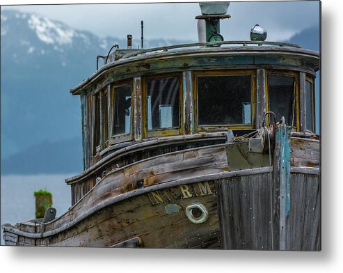 Boat Metal Print featuring the photograph Decommissioned by David Kirby