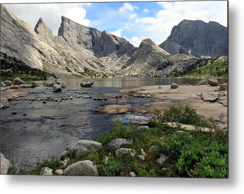 Wyoming Metal Print featuring the photograph Deep Lake and Temple Mountains by Brett Pelletier