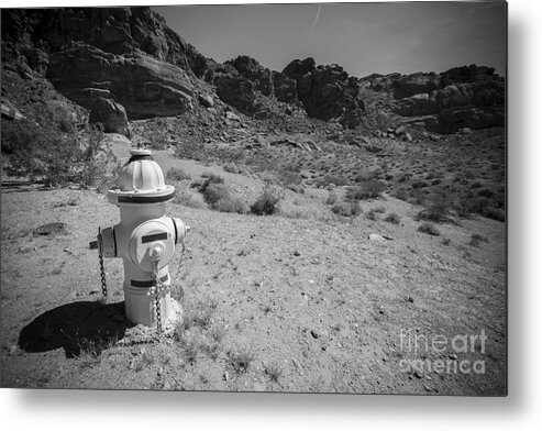 Photography Metal Print featuring the photograph Desert Fire Hydrant by Daniel Knighton