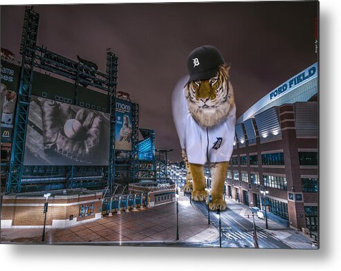 Star Wars Metal Print featuring the photograph Detroit Tigers at Comerica Park by Nicholas Grunas