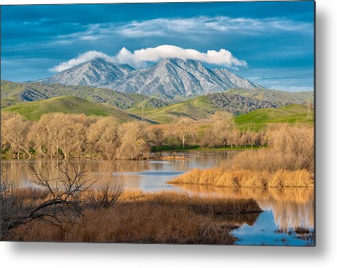 Brentwood Metal Print featuring the photograph Diablo over Marsh Creek 2016 by Robin Mayoff