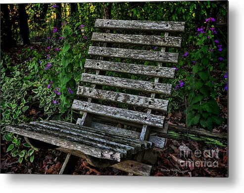 Weathered Metal Print featuring the photograph Dianne's Chair by Randy Rogers