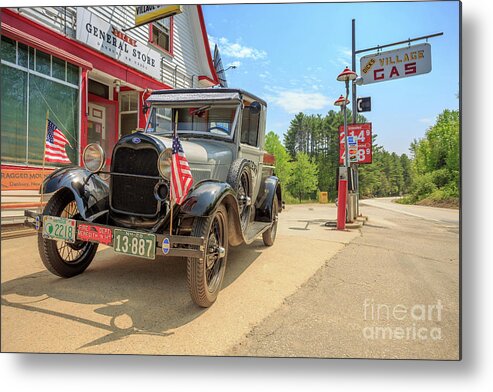 Ford Metal Print featuring the photograph Dicks General Store Danbury NH by Edward Fielding
