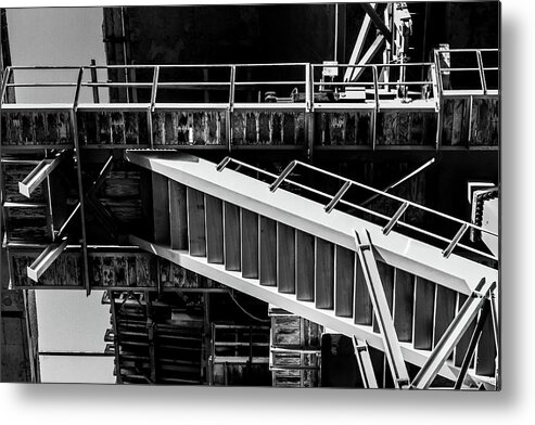 Transportation Metal Print featuring the photograph Division by Denise Dube