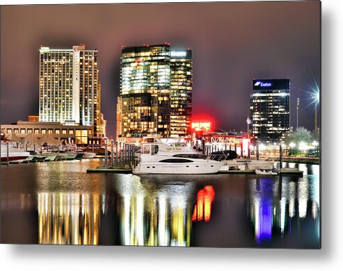 Baltimore Metal Print featuring the photograph Docked by the Harbor by La Dolce Vita