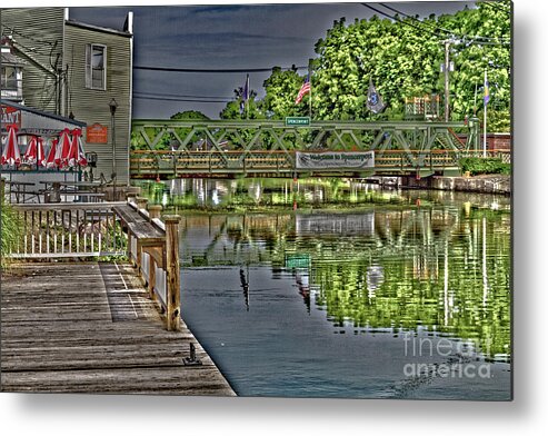 Canal Metal Print featuring the photograph Dockside Dining by William Norton