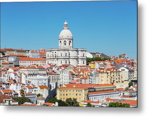 Ancient Metal Print featuring the photograph Dome of Gothic Church in Lisbon by Darryl Brooks
