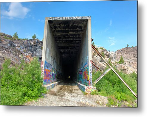 Hdr Metal Print featuring the photograph Donner Snow Sheds 1 by Jim Thompson