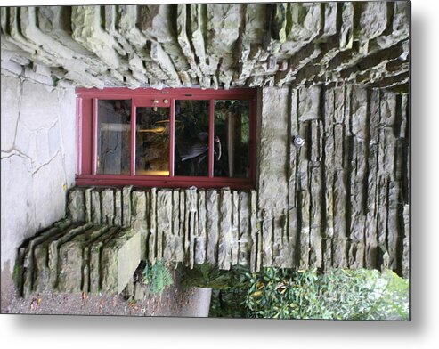 Falling Water Metal Print featuring the photograph Door Fallingwater by Chuck Kuhn