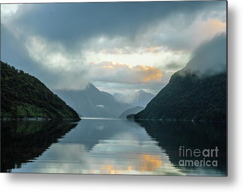 Water;fiord Metal Print featuring the photograph Doubtful 2 by Werner Padarin