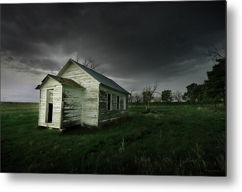 Down Metal Print featuring the photograph Down At The Schoolyard by Brian Gustafson