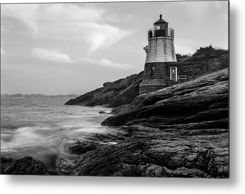 Andrew Pacheco Metal Print featuring the photograph Down Below Castle Hill Light by Andrew Pacheco