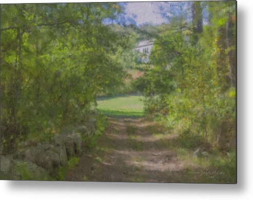 Mansion Metal Print featuring the painting Down from the Mansion by Bill McEntee