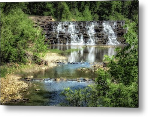 Ozarks Metal Print featuring the photograph Downstream From Devils Den Dam by James Barber