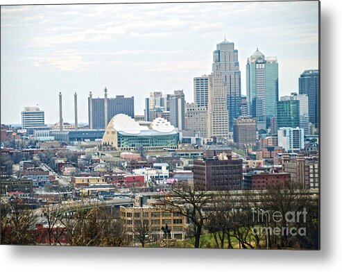 Downtown Metal Print featuring the photograph Downtown Kansas City View by Catherine Sherman