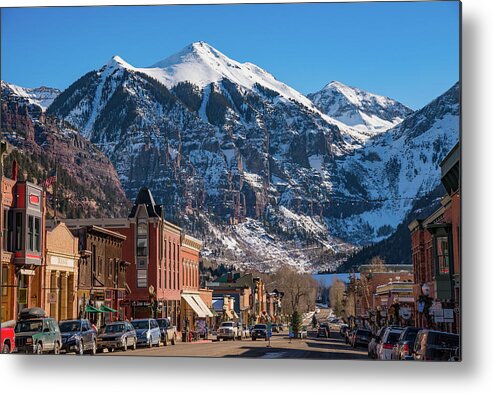 Colorado Metal Print featuring the photograph Downtown Telluride by Darren White