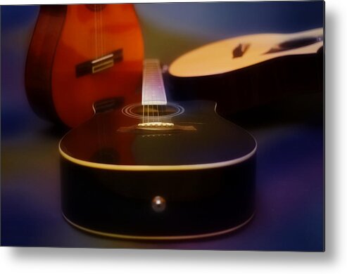 Guitar Metal Print featuring the photograph Dreaming by Ricardo Dominguez