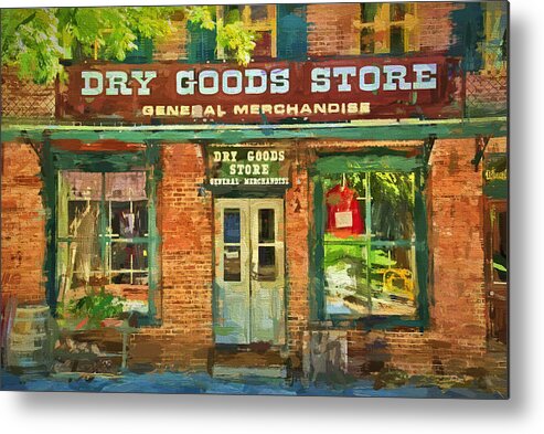 Store Metal Print featuring the photograph Dry Goods by Paul W Faust - Impressions of Light