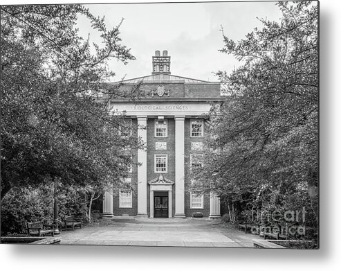 Duke University Metal Print featuring the photograph Duke University Biological Sciences by University Icons