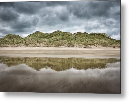 Benone Metal Print featuring the photograph Dune Reflection by Nigel R Bell