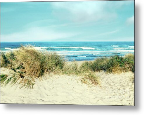 Photography Metal Print featuring the photograph Dune view by Sylvia Cook