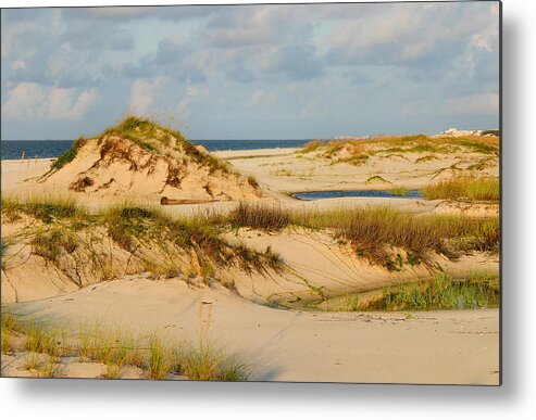 Beach Metal Print featuring the photograph Dunes at Gulf Shore by Kristin Elmquist