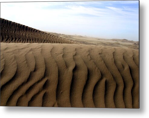 Sand Dunes Metal Print featuring the photograph Dunes of Alaska by Anthony Jones