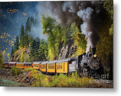 America Metal Print featuring the photograph Durango-Silverton Narrow Gauge Railroad by Inge Johnsson