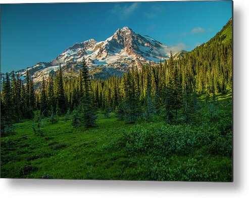 National Park Metal Print featuring the photograph Dusk at Indian Henry Campground by Doug Scrima