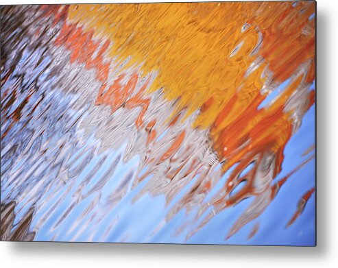 Jenny Rainbow Fine Art Photography Metal Print featuring the photograph Dynamic Water Abstract by Jenny Rainbow