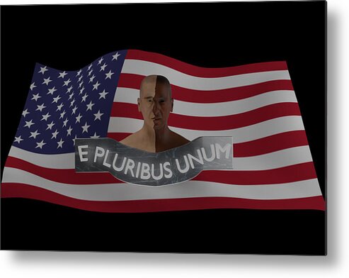 James Smullins Metal Print featuring the digital art E Pluribus Unum Out of many one by James Smullins