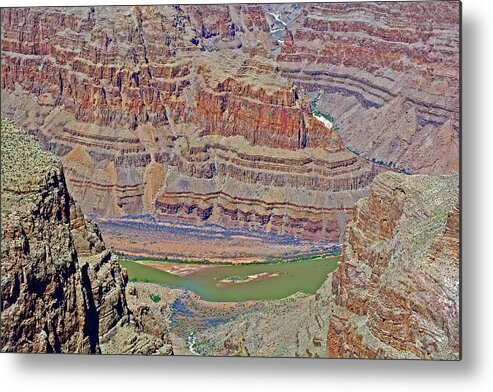 Eagle Point View In Grand Canyon West Metal Print featuring the photograph Eagle Point View in Grand Canyon West, Arizona by Ruth Hager