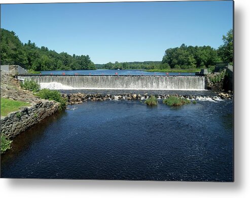Eagleville Metal Print featuring the photograph Eagleville Dam, Connecticut by David Birchall