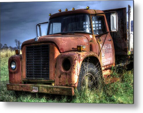 Sold Metal Print featuring the photograph Earl Latsha Lumber Company Version 3 by Shelley Neff