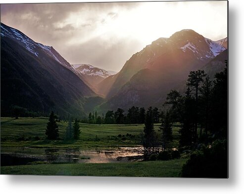 Rocky Metal Print featuring the photograph Early Evening Light in the Valley by Tranquil Light Photography