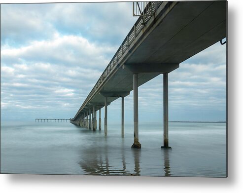 2017 Metal Print featuring the photograph Early Morning by the Ocean Beach Pier by James Sage