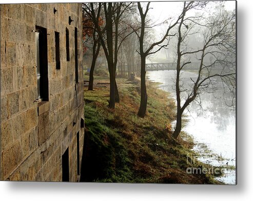  I & M Canal Metal Print featuring the photograph Early Morning Mist on The I M Canal by Paula Guttilla