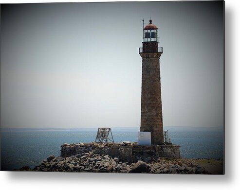 Lighthouse Metal Print featuring the photograph East Coast Lighthouse by Charles HALL