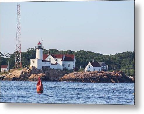 Eastern Point Lighthouse Metal Print featuring the photograph Eastern Point Lighthouse and Buoy by Brian MacLean