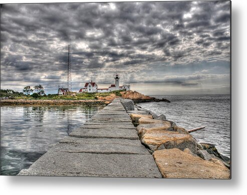 Eastern Point Lighthouse Metal Print featuring the photograph Eastern Point Lighthouse by Liz Mackney