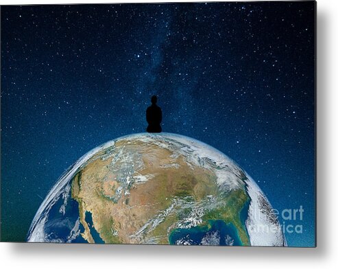 Sitting on Top the World Print by D Tao - Fine America