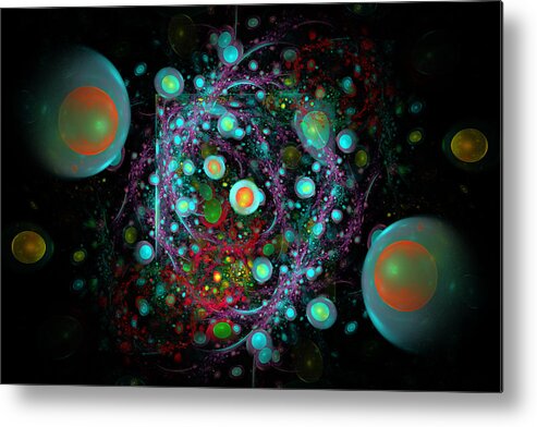 Egg Metal Print featuring the digital art Eggs Nebula by Rick Chapman