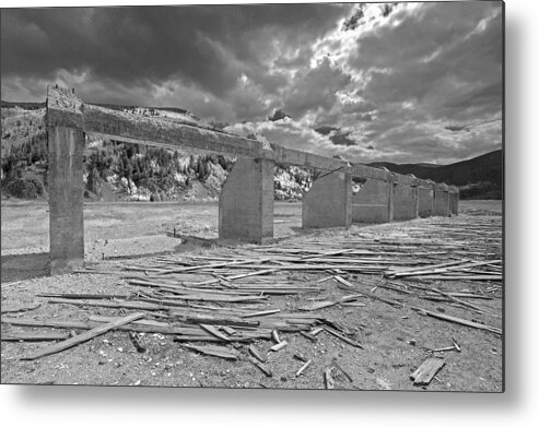 Fine Art Black And White Photography.black And White Wall Art.fine Art Greeting Cards. Fine Art Black And White Greeting Cards. Black And White Photographs. Black And White Pictures. Infrared Black And White Photography. Metal Print featuring the photograph Eight To The East by James Steele